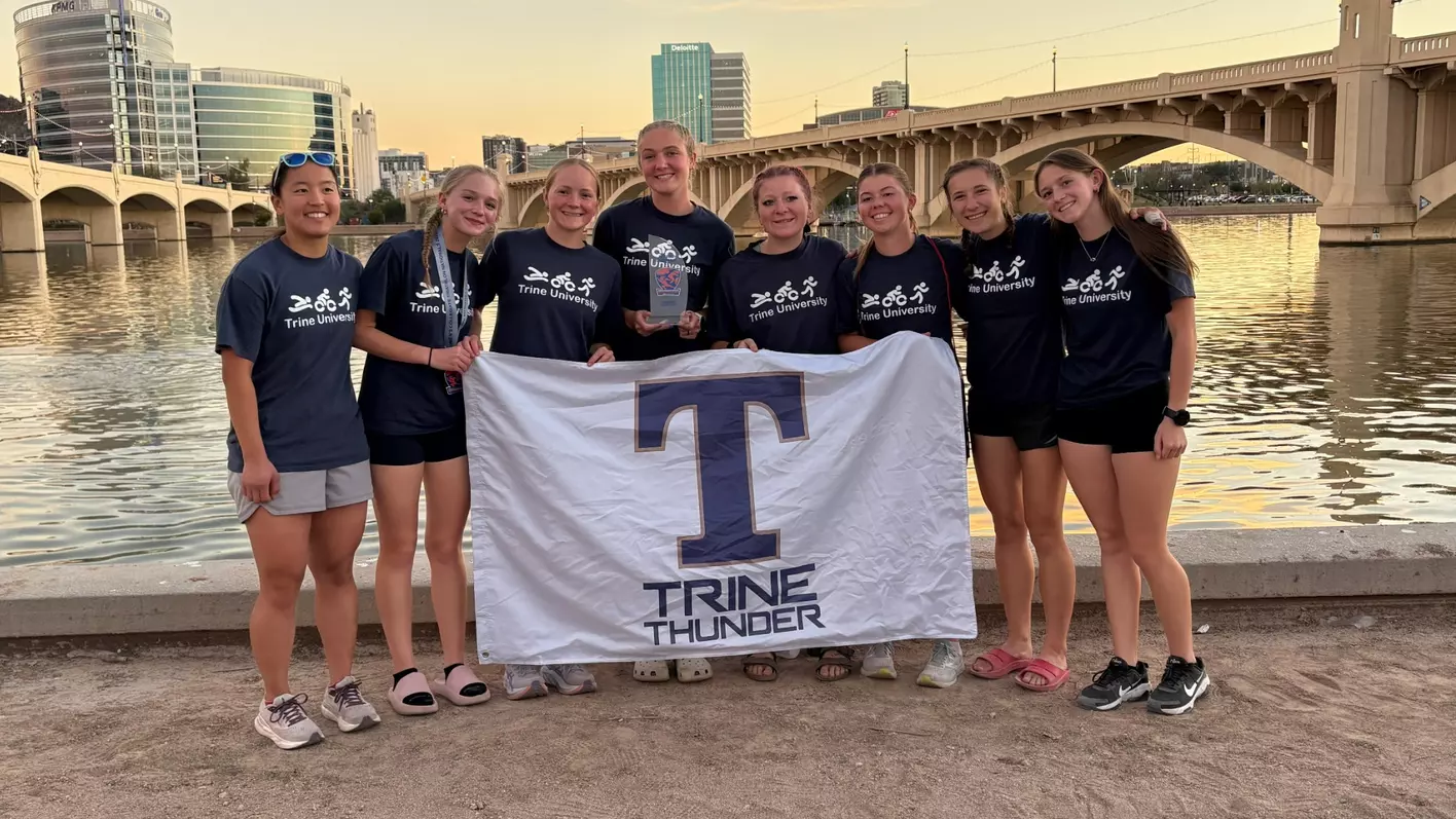 Trine Women Runners-Up at Collegiate Triathlon National Championship